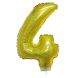 Holographic Gold 16in Air Filled Mylar Number