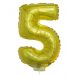 Holographic Gold 16in Air Filled Mylar Number