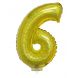 Holographic Gold 16in Air Filled Mylar Number