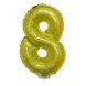 Holographic Gold 16in Air Filled Mylar Number