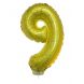 Holographic Gold 16in Air Filled Mylar Number