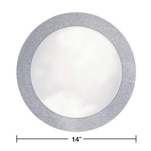 Silver Glitter Placemats | General Entertaining
