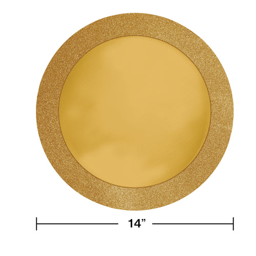 Gold Glitter Placemats | General Entertaining