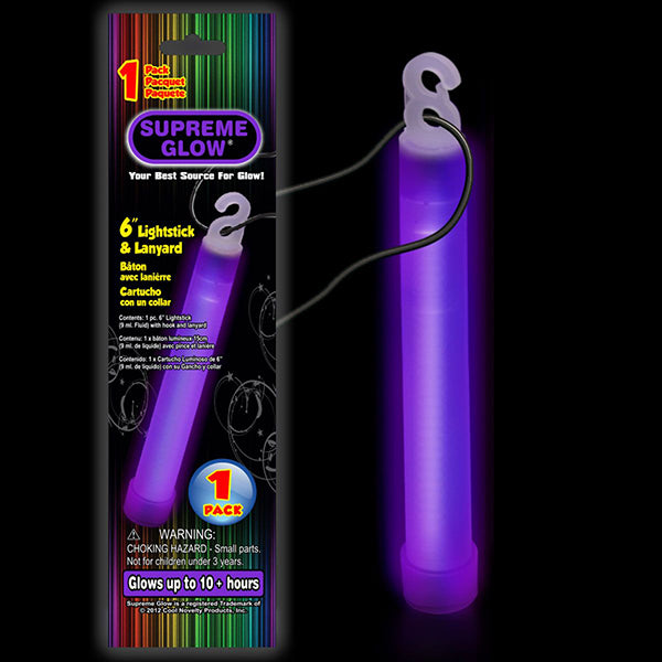 Supreme Glow 6" Lightstick & Lanyard