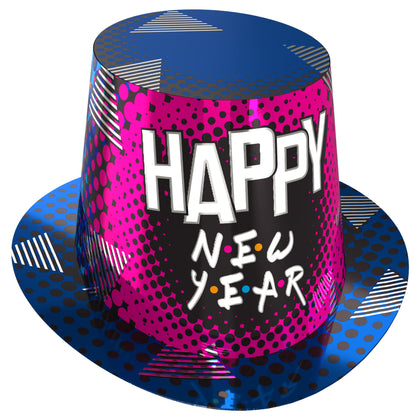 90's Style Happy New Year Top Hat | New Year's Eve