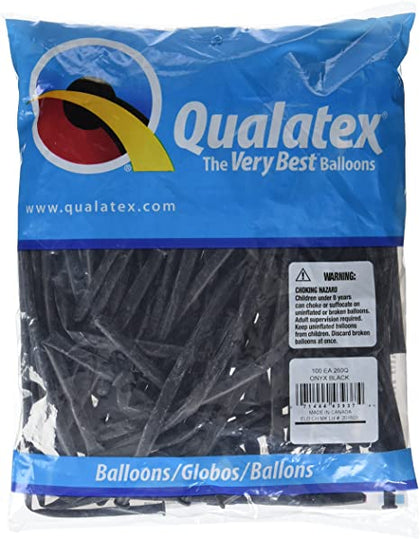 260Q Q-Pak Onyx Black 100ct | Twisting Balloons