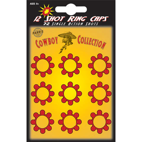 12 Shot Ring Caps 72ct | Parris Toys