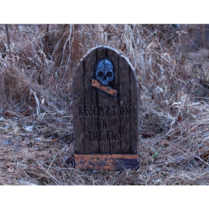 21in Wood Grain Tombstones