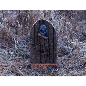 21in Wood Grain Tombstones