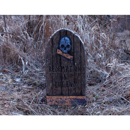 21in Wood Grain Tombstones