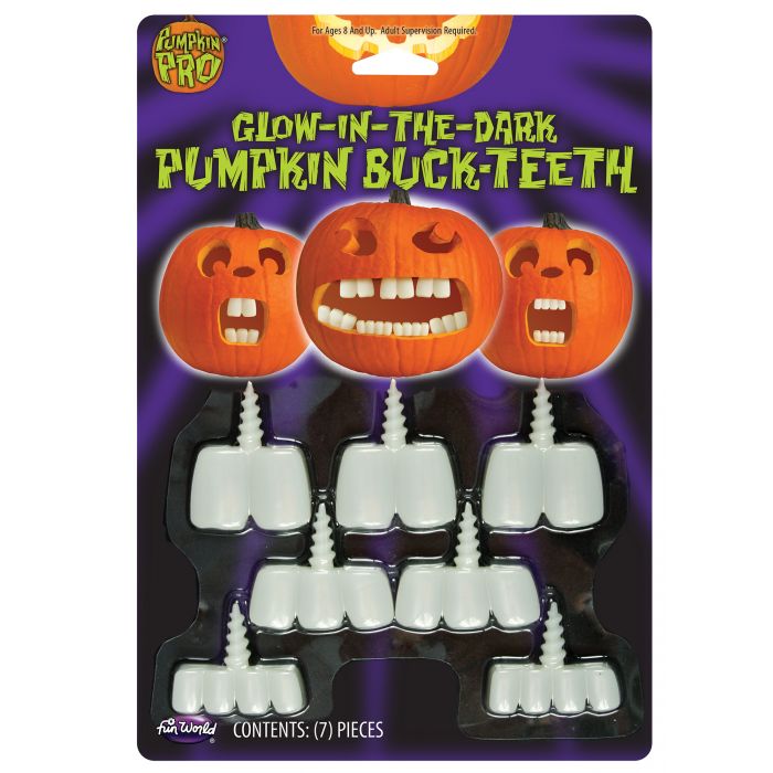 Glow in the Dark Pumpkin Fangs/Teeth