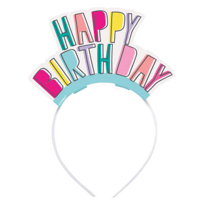 Favorite Things Happy Birthday Headbands 4ct