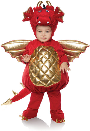 Red and gold with attached tail
