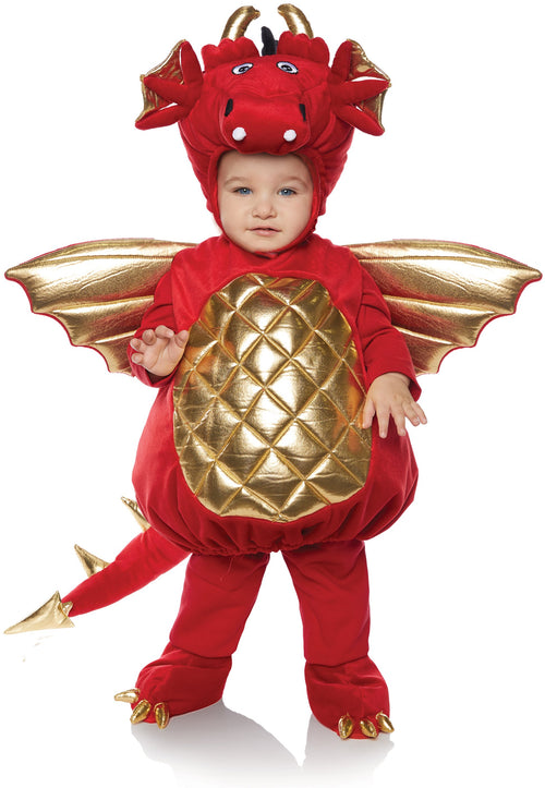 Red and gold with attached tail