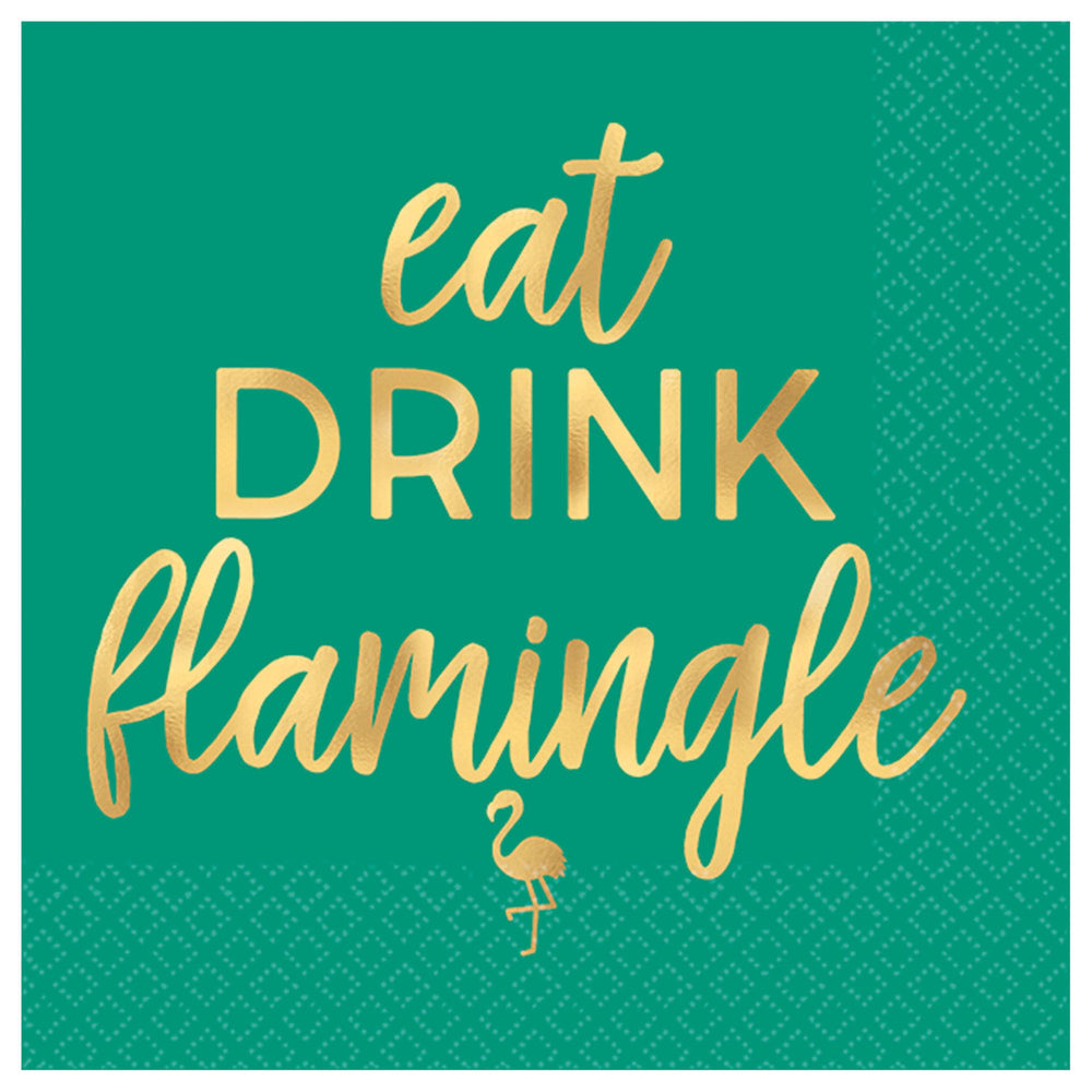 Aloha Flamingo Beverage Napkins