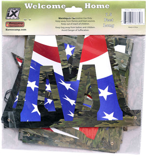 American Flag Welcome Home Banner
