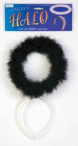 Feathered halo headband
