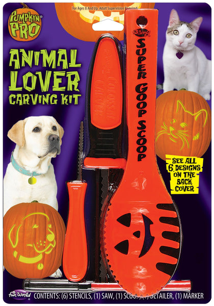 Animal Lover Pumpkin Carving Kit