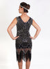 Flapper Black Beaded Art Deco Dress Adult