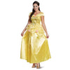 Floor length yellow Belle gown