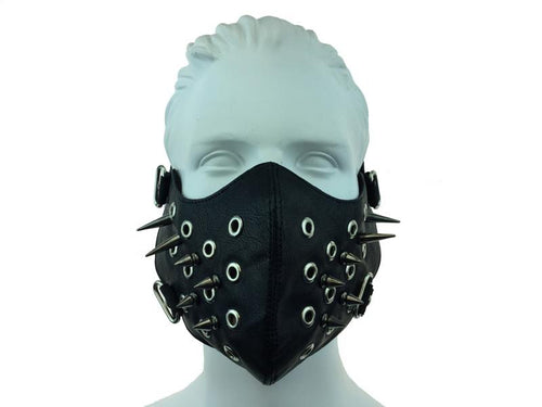 Spikes and Rivets Biker Mask