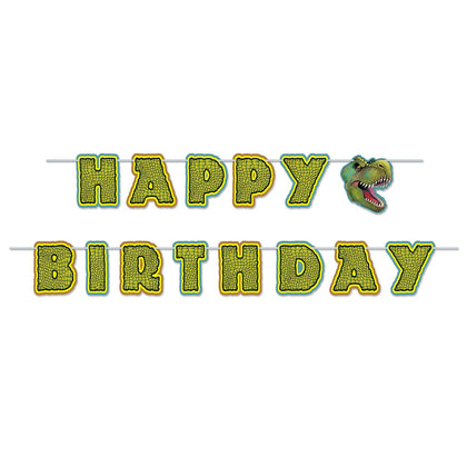 Birthday Dinosaur Streamer