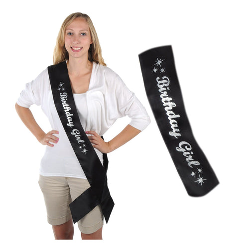 Birthday Girl Glitter Sash