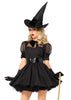 Witch Costume with belt and hat