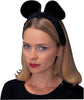 Round black cat or mouse ears