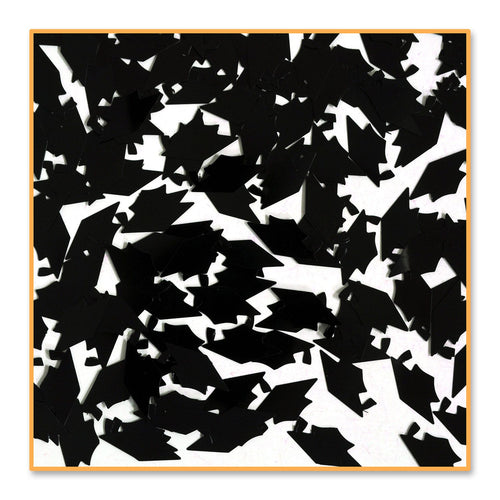 Black Grad Caps Confetti