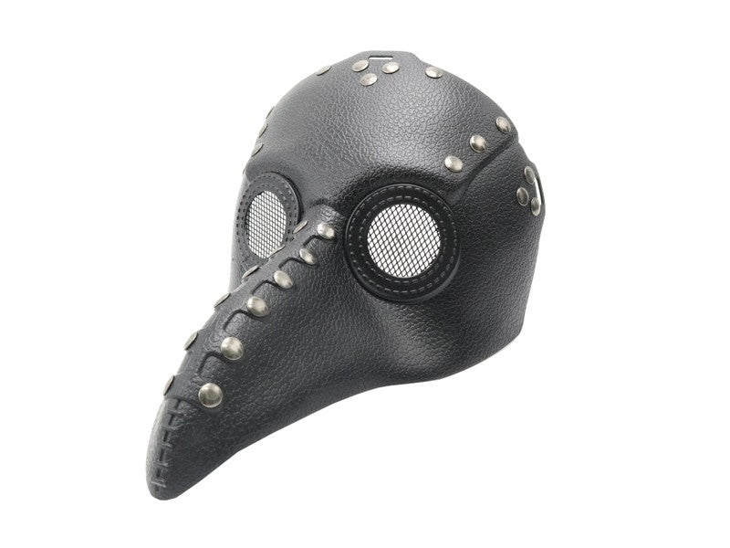 Black Short Beak Plague Mask