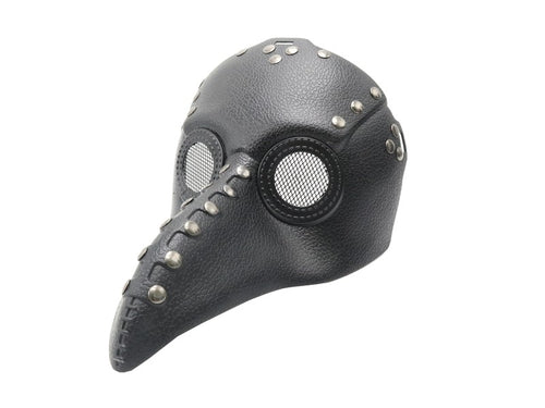 Black Short Beak Plague Mask