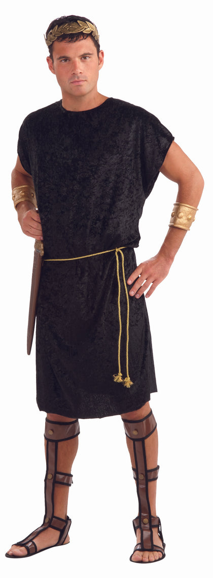 Soft black fabric with gold rope style belt