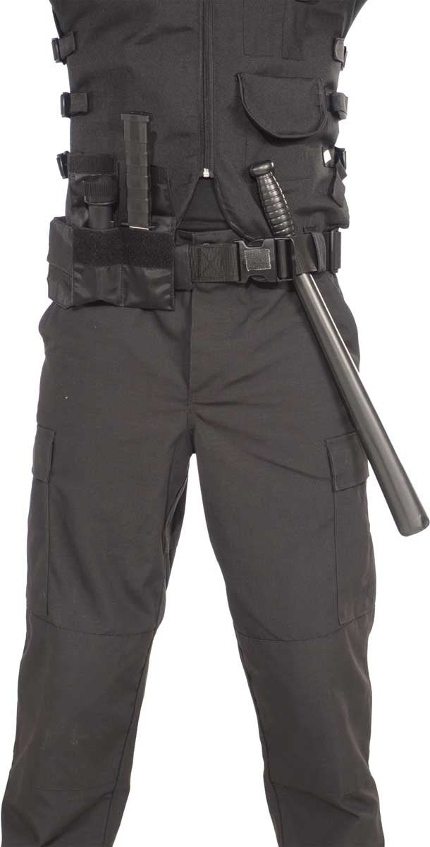 Black utility belt with velcro