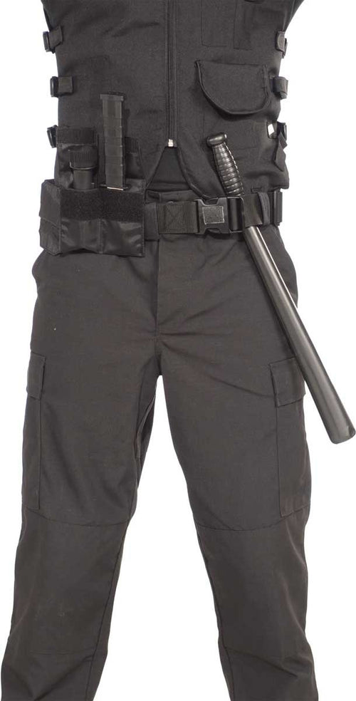 Black utility belt with velcro