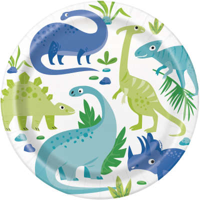Kids dinosaur plates dinner