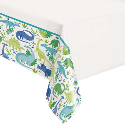 Blue & Green Dinosaur Table Cover