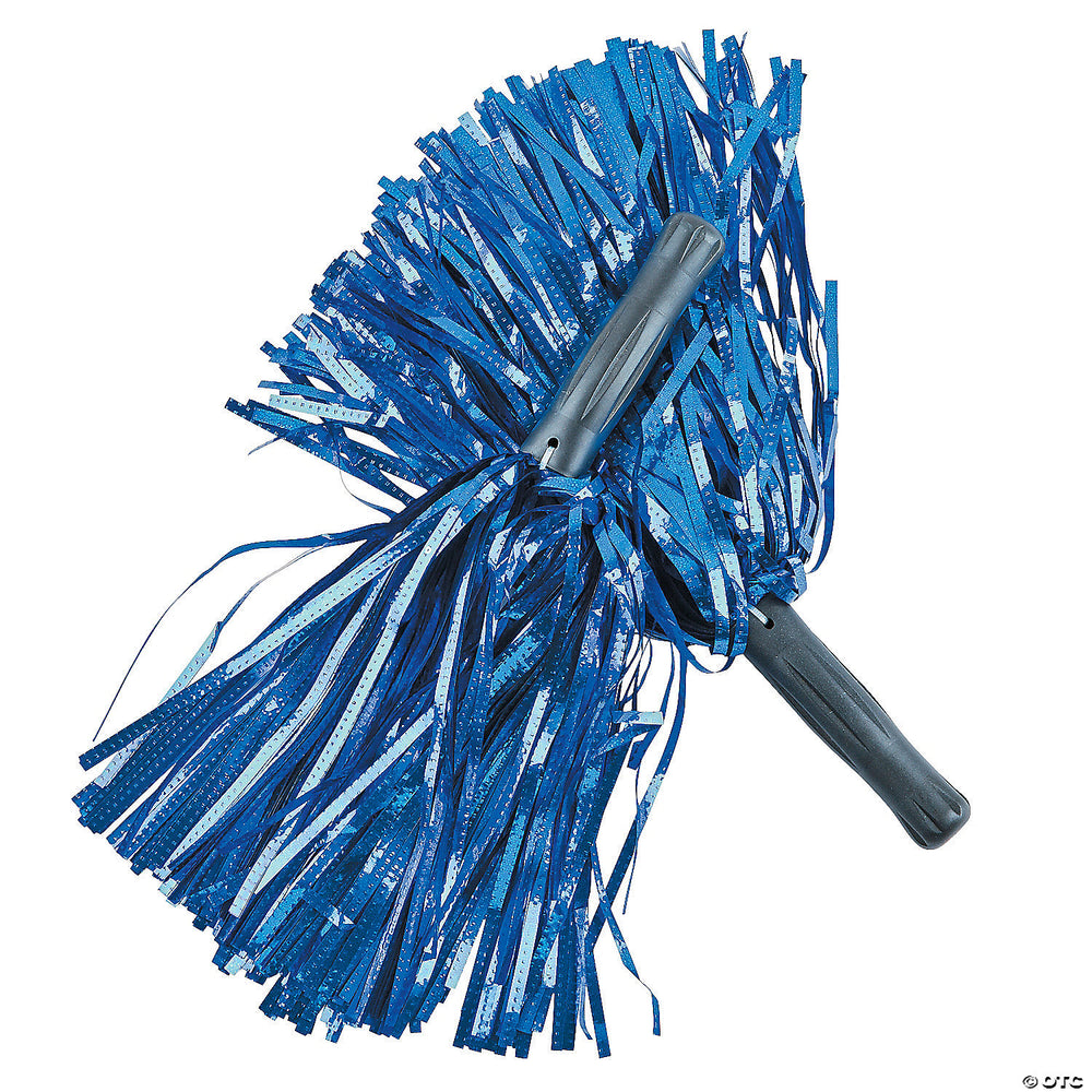 Blue Metallic Cheer Pom-Poms 1pc