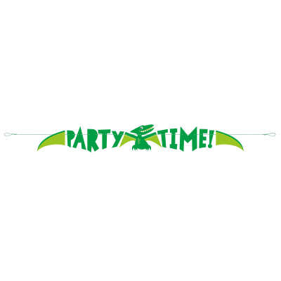 kids dino pterodactyl party banner