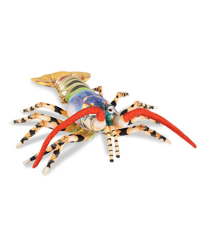 Blue & Orange Australian Lobster Plush Toy | Real Planet