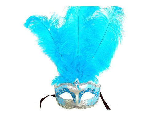Jewel Center Eye Mask with Glitter