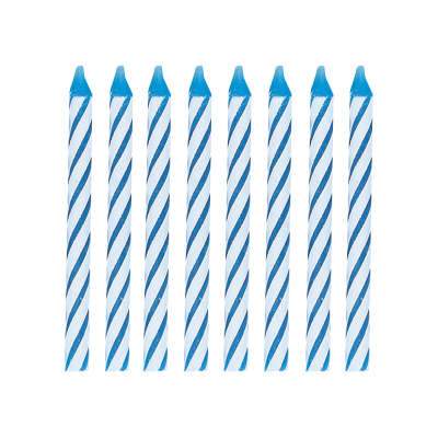 Blue Spiral Birthday Candles 24ct  | Candles