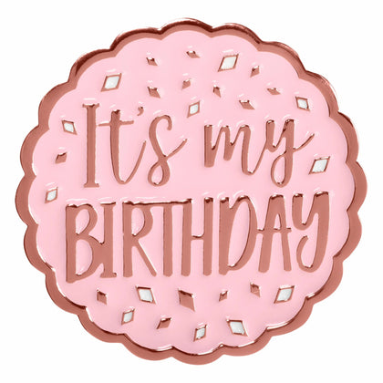Blush Birthday Enamel Pin | Milestone Birthday