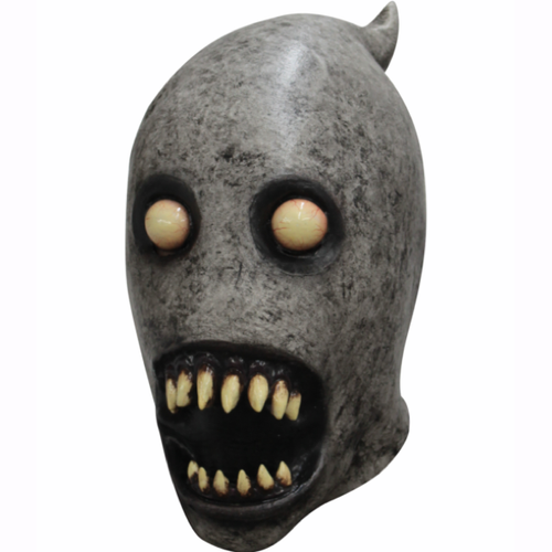 Blood shot eyes pop out from mask