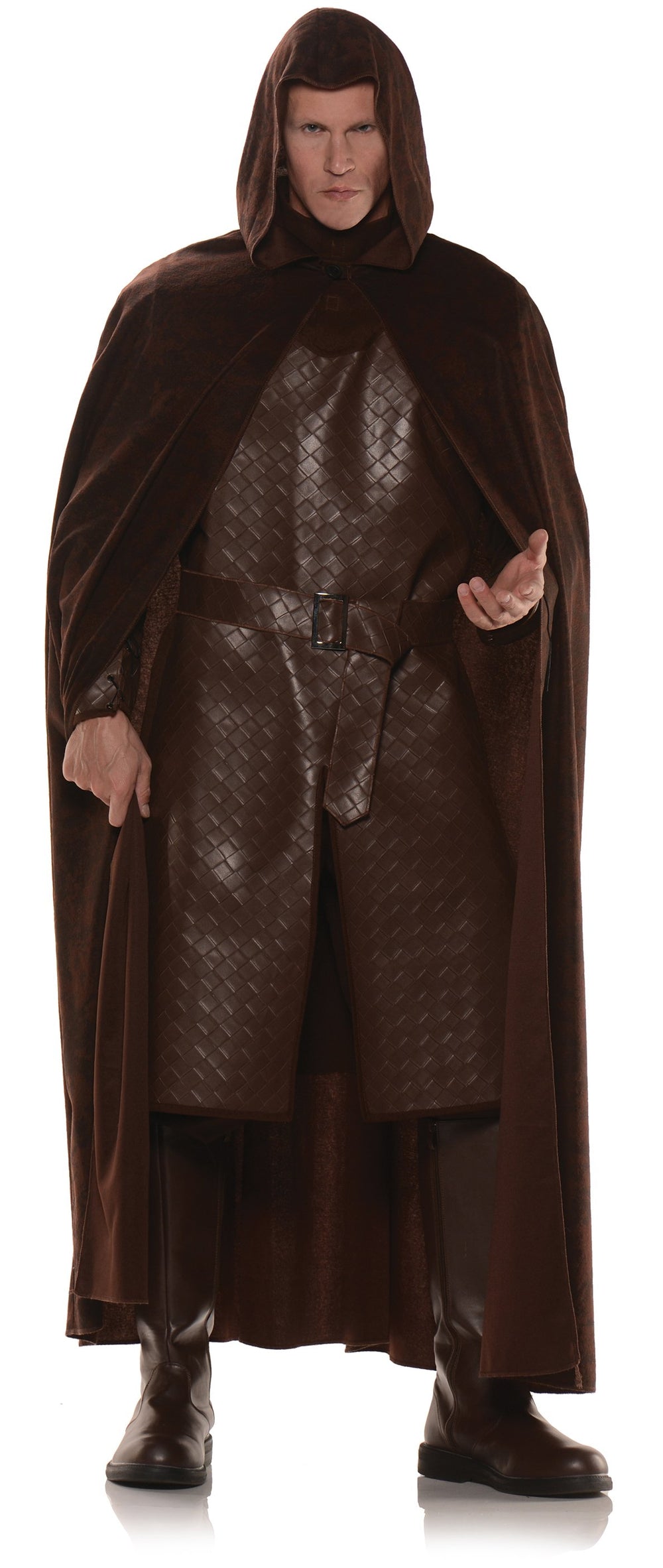 Brown full length cape