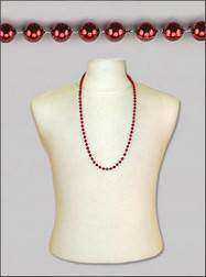 Burgundy Mardis Gras Beads - 1 dozen