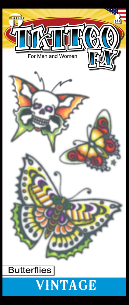 Butterflies 1960 – Vintage Temporary Tattoo