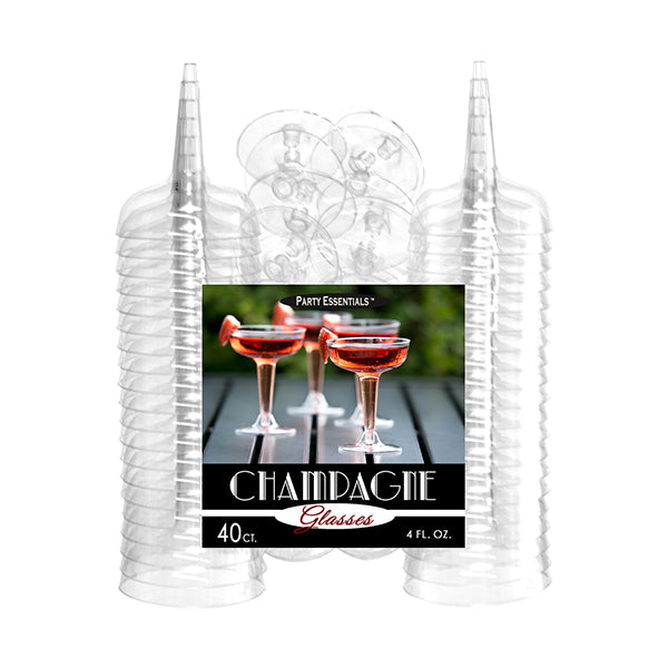champagne glasses plastic