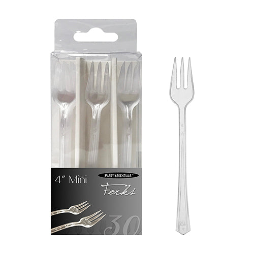 CLEAR MINI FORKS – 30 CT.