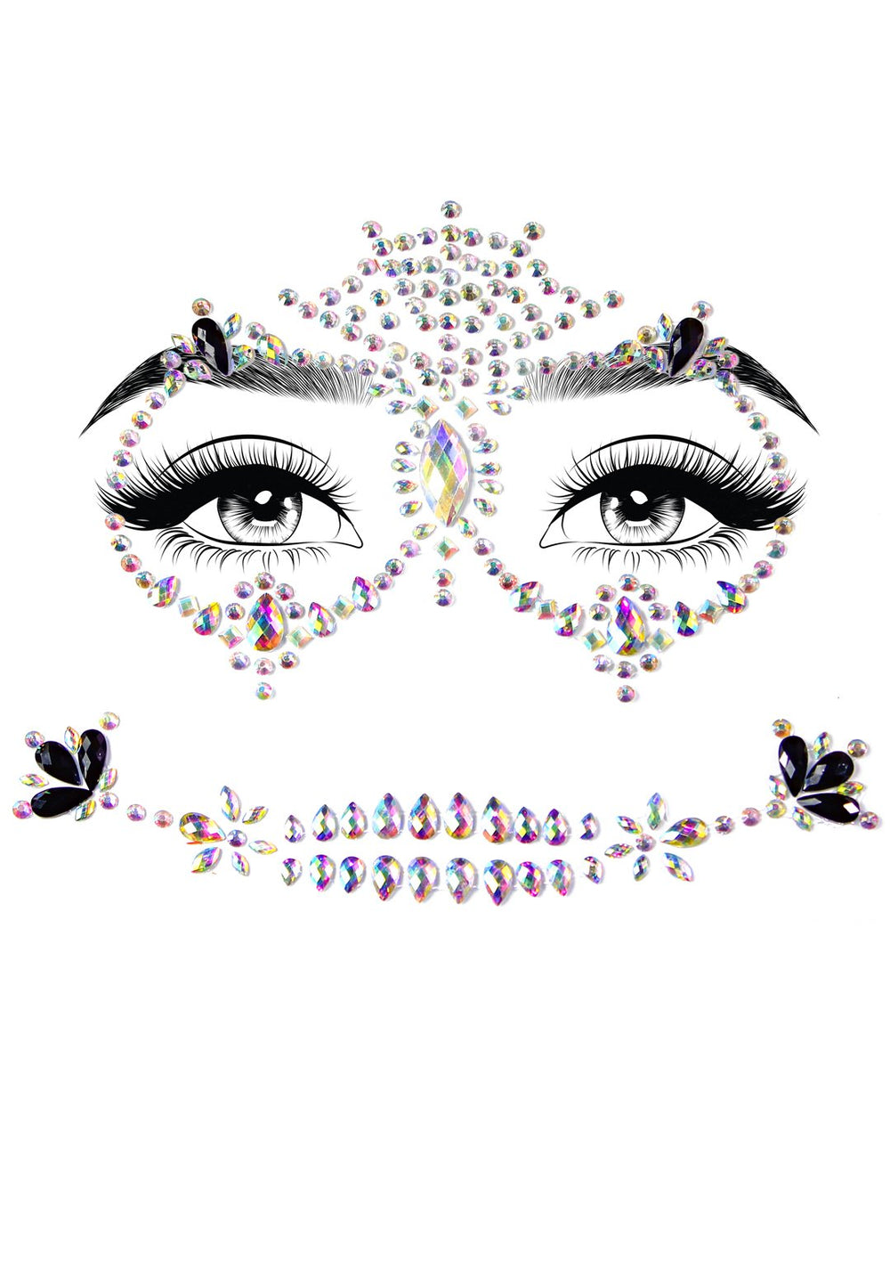 Adhesive Calavera Jewels